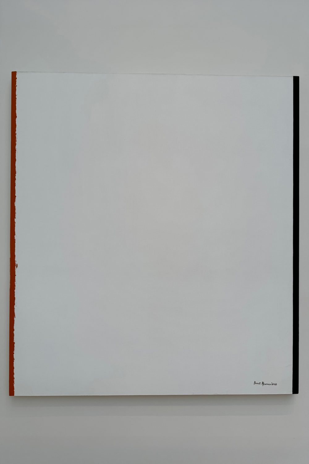 Barnett Newman's painting, "Coda"